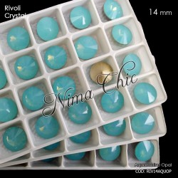 2pz RIVOLI in cristallo aquamarine opal