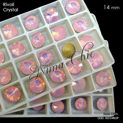 2pz RIVOLI in cristallo rose opal