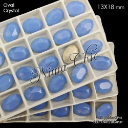 2pz OVALI in cristallo 13x18mm cabochon sapphire opal
