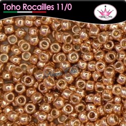 10 gr TOHO ROCAILLES 11/0 Permanent finish galvanized rose gold