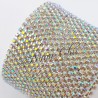 50cm Catena Strass in OTTONE Silver/Crystal ab 2mm