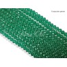 1 FILO di Cipollotti 3mm in cristallo sfaccettato Turquoise green