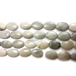 4pz perle Ovali in Pietra dura JASPER 18x25cm grigio naturale