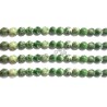 1 Filo di perle tonde in GIADA 6mm verde prato sfumate