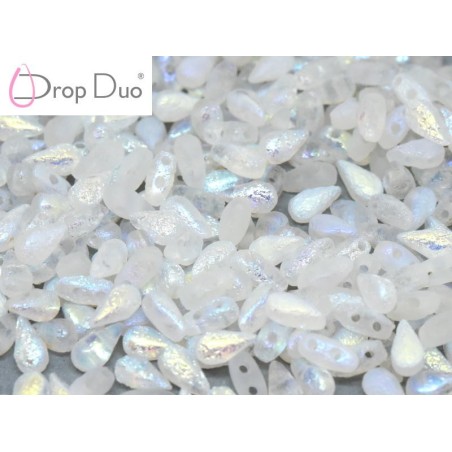 DropDuo 3 x 6 mm Crystal Etched AB Full