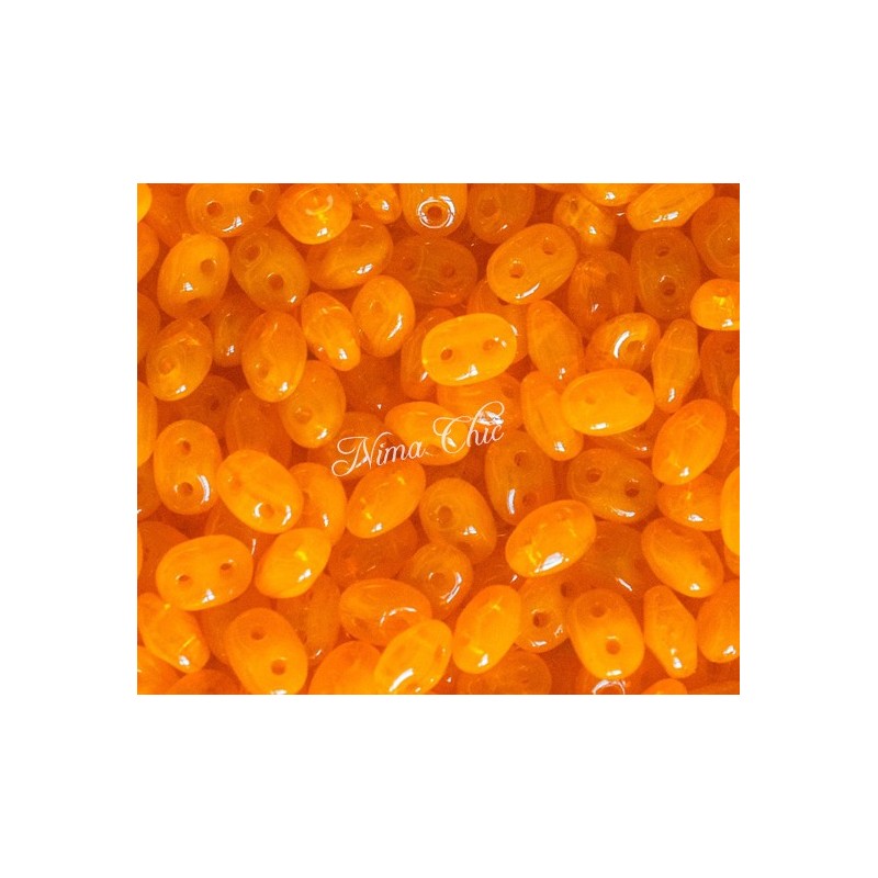 10gr SUPERDUO perline di conteria 2,5x5 mm Milky Orange