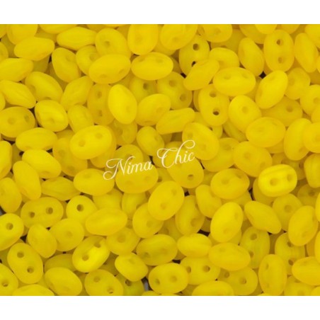 10gr SUPERDUO perline di conteria 2,5x5 mm Matte Milky Yellow