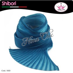 15 cm SETA SHIBORI bermuda blue