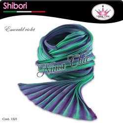 15 cm SETA SHIBORI emerald violet