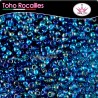 10 gr TOHO ROCAILLES 8/0 Transparent rainbow teal