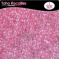 10 gr TOHO ROCAILLES 11/0 Dyed rainbow ballerina pink