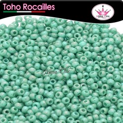 10 gr TOHO ROCAILLES 11/0 Opaque rainbow turquoise