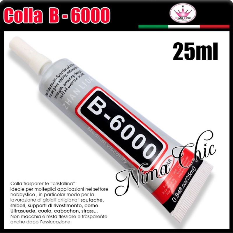 COLLA B-6000 trasparente per bigiotteria 25ML
