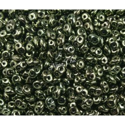 10gr SUPERDUO perline di conteria 2,5x5 mm luster metallic olivine