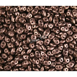10gr SUPERDUO perline di conteria 2,5x5 mm matte dark bronze