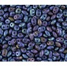 10gr SUPERDUO perline di conteria 2,5x5 mm matte iris blue