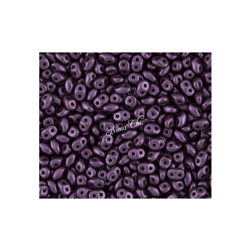 10gr SUPERDUO perline di conteria 2,5x5 mm pastel purple