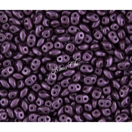 10gr SUPERDUO perline di conteria 2,5x5 mm pastel purple