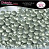 30pz DIABOLO SHAPE BEADS 4x6mm Aluminium silver