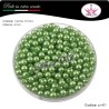 200 pz perle in vetro cerato pvc Verde chiaro 4mm