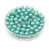 100 pz perle in vetro cerato pvc Verde Ty 6mm