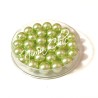 80 pz perle in vetro cerato pvc Verde chiaro 8mm